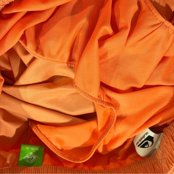 Quicksilver Swim Shorts Men’s Size Medium Muted Neon Orange Retro Fit 90s Inspo - Picture 6 of 6